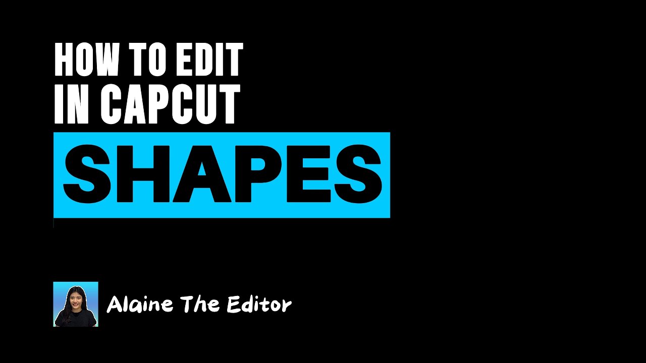 how to edit SHAPES in capcut (PC): Beginners