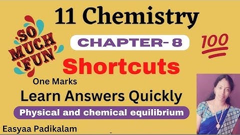 11 Chemistry - Chapter 8 - Answers