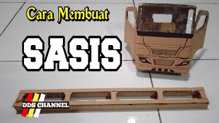 Cara Membuat Miniatur Truk Kardus  Sasis  Part 2