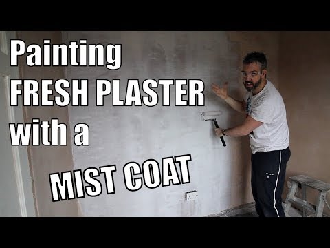 How to Mist Coat plaster - How to paint fresh plaster the right way - Mist Coating new plaster ratio