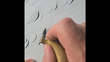 Spencerian Calligraphy Letter P