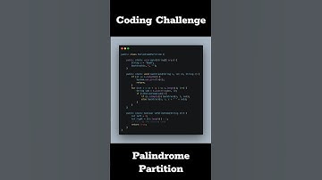 🧩🔤 Coding Challenge : Palindrome Partition 🌿🧩