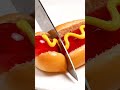ASMR Cutting Hot dog | #ASMR #FastFoodASMR #Satisfying #KnifeASMR #OddlySatisfying #Shorts #Viral