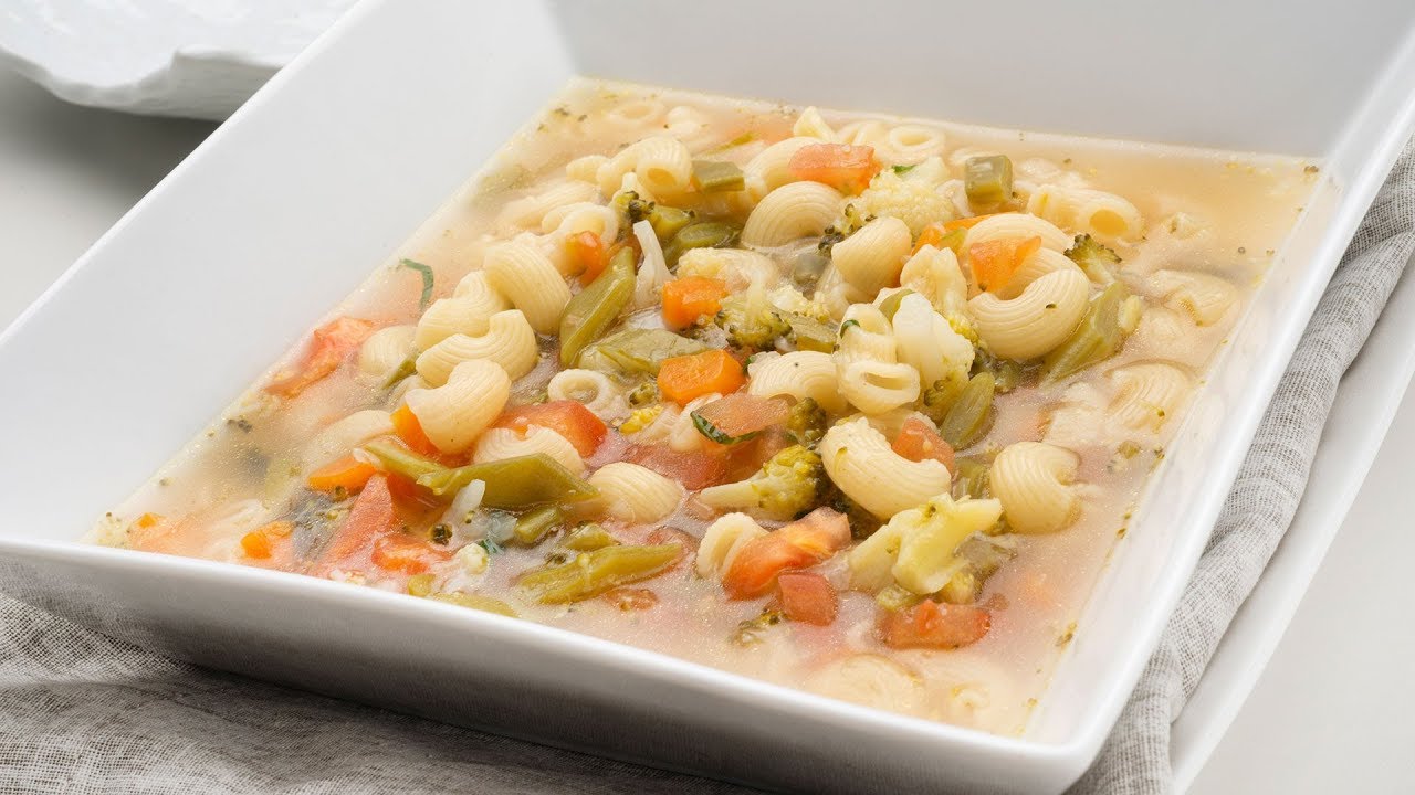 Sopa de verduras y pasta - Karlos Arguiñano en tu cocina