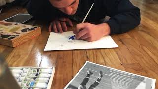 Odell Beckham Jr Watercolor Painting