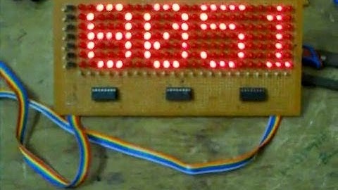 LED Scrolling message Display using 8051