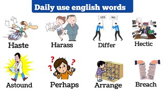 14+ Daily use english words | Vocabulary with sentences | Vocabulary for daily use |