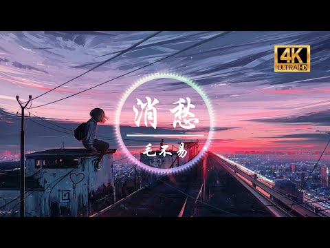 毛不易《消愁》4K画质「一杯敬故乡 一杯敬远方 守着我的善良 催着我成长」动态歌词版
