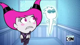 EYE CONTACT!! Teen Titans go awkward elevator ride scene