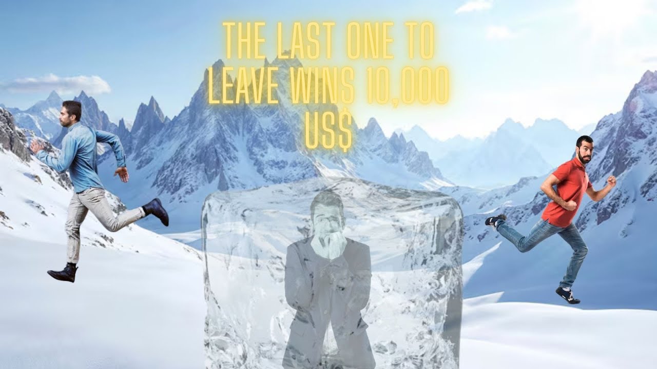 YoutubeThumbnailTesting #5 "The last standing in the ice wins 10000 US$"