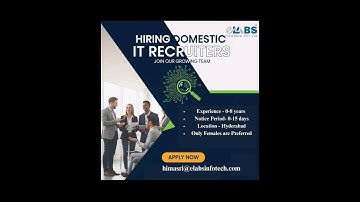 🔥eLABS Infotech | Hiring | Domestic IT Recruiters | Hyderabad #Jobs #India #Hyderabad #Recruitment