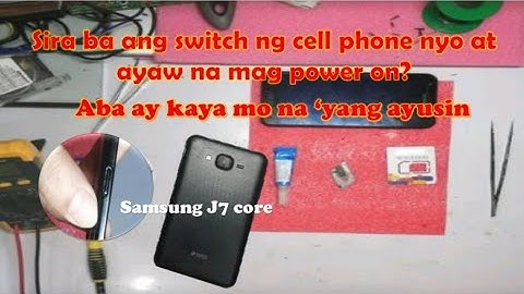 Samsung J7 Core - Power button problem?! Just watch this video on how to fix it.