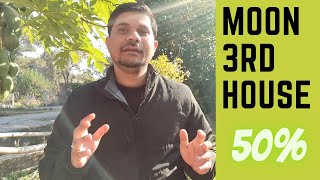 Moon in Third House in Vedic Astrology Content