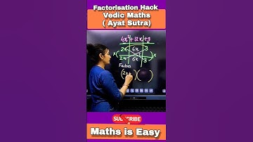 Quadratic Equations Factorisation Trick🔥| Vedic Maths | Quadratic Equations Trick #ytshorts #shorts