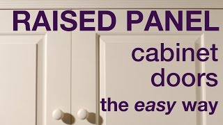 How to make raised panel cabinet doors in MDF #011