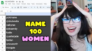 Emiru Names 100 Women (Name 100 Women Challenge)