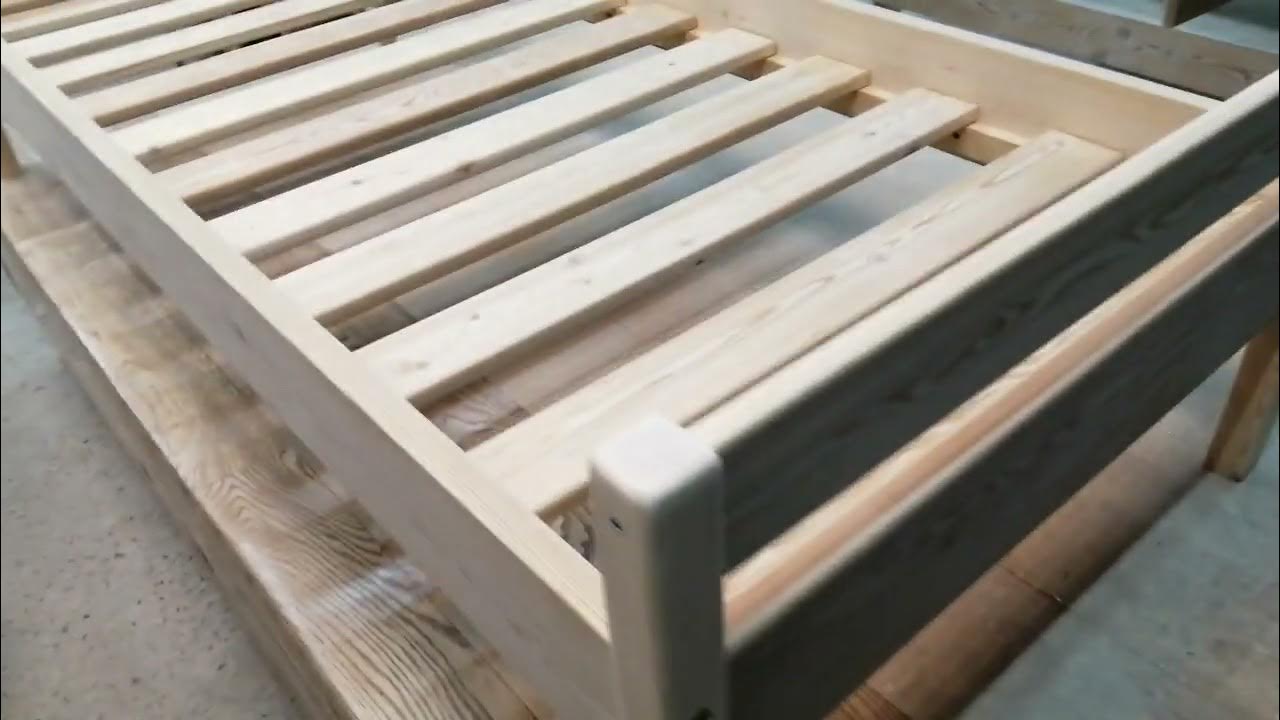 Односпальная кровать 190 на 80 спальное место из натурального дерева ...