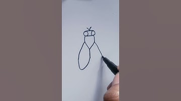 #shorts #how to draw housefly drawing.