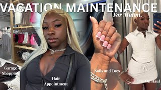 PREP WITH ME FOR MIAMI ☆: maintenance appts, new piercing👀, last min shopping, errands & more 
