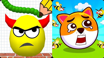 Draw to Smash VS Save the Dog - New Levels Android iOS Gameplay Walkthrough Ep #1