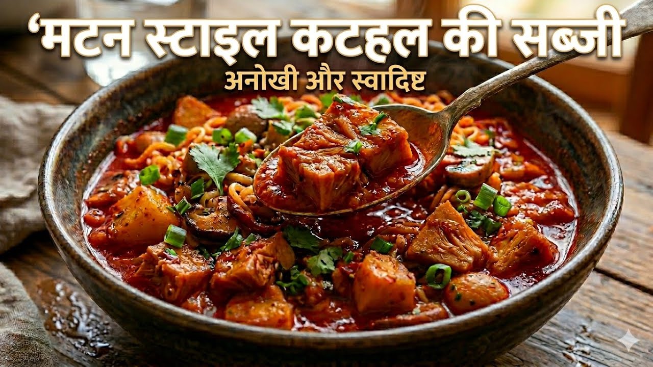 मटन स्टाइल कटहल की सब्जी 😍| गाढ़ी मसालेदार ग्रेवी | Kathal Recipe | Pressure Cooker Recipe 