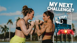 Sparring with Stefi Cohen | Track Workout for Boxing