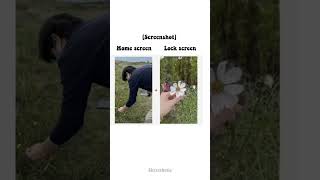 Aesthetic Lockscreen and home screen wallpapers [BTS V AND JK theme]🌻 #youtubeshorts #aesthetic