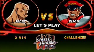 LET'S PLAY - Street Fighter EX2 Plus - Sagat VS Bison II Mode Playthrough (PS1)