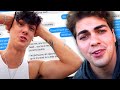 Tik Tok stars Bryce Hall and Thomas Petrou REACT after Thomas leaks THESE texts causing more beef