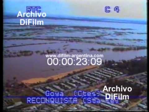 DiFilm - Inundaciones en Reconquista, Santa Fe (1992)