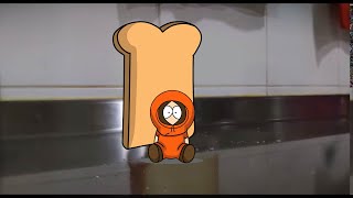 Bread falls on Kenny animation meme