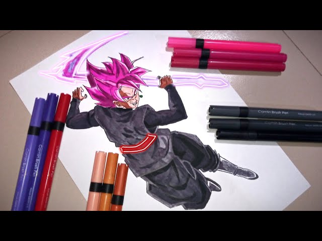 Goku black rose - Desenho de dedinha20 - Gartic