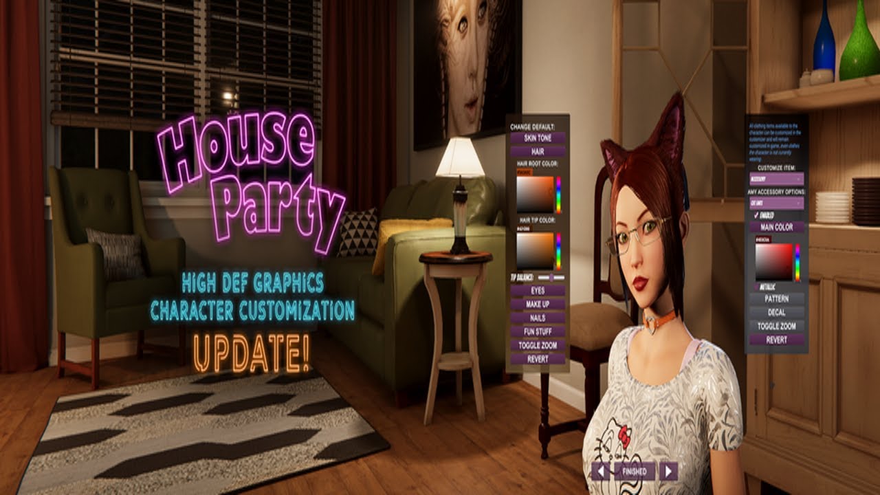 Update Character Customization House Party The Game Youtube