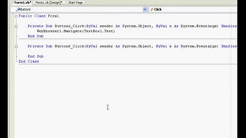 How to make a Web Browser in VB 2005/2008