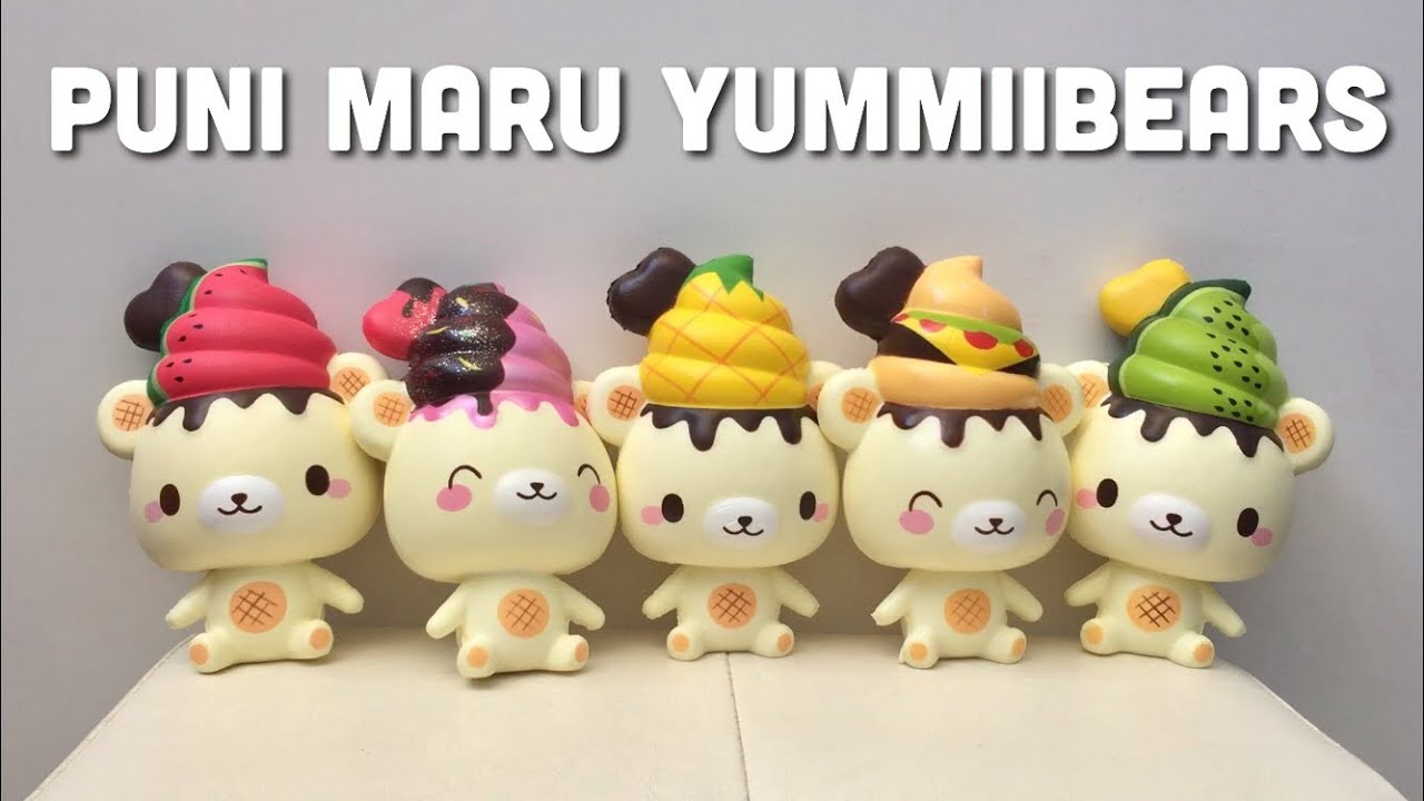 Puni Maru Yummiibear Squishies from Creamiicandy | Toy Tiny - YouTube