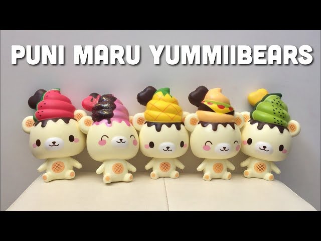 Puni Maru Yummiibear Squishies from Creamiicandy | Toy Tiny - YouTube