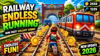 🚆 Railway Endless Running – Gameplay Walkthrough | Unlimited Coins Collect Challenge! 🪙🔥 screenshot 3