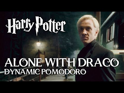 🐍ALONE WITH DRACO🐍 Harry Potter Pomodoro Technique, Study session ASMR, Hogwarts Pomodoro Timer