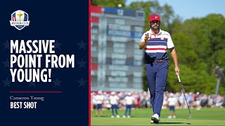 Cameron Young Birdies 18th to Win Crucial Point | 2025 Ryder Cup Net Worth