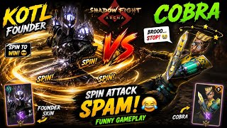 Spin Attack Spam to Cobra 🐍😂 Shadow Fight 4 Arena Funny Gameplay