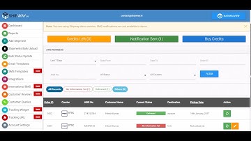Shipway integration with Shopify for Order Tracking and Notifications