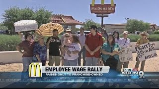 Tucson Mcdonald's workers fighting for pay raises