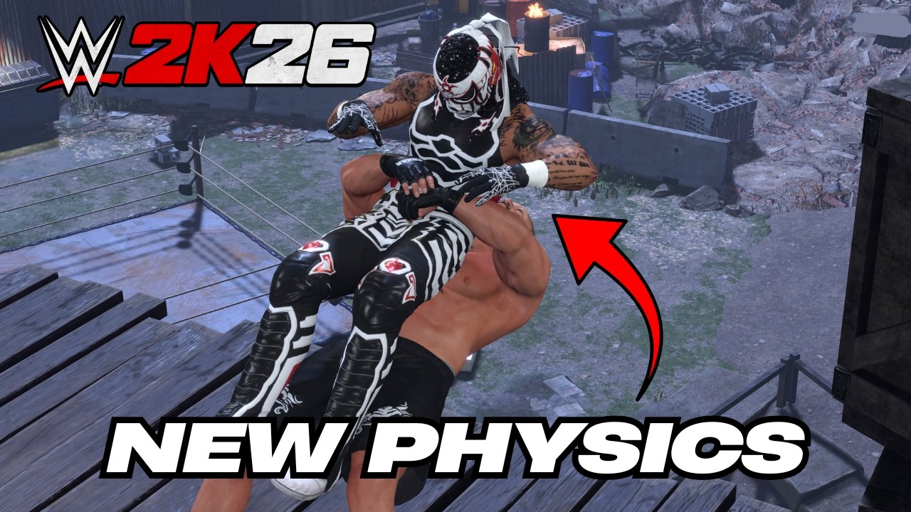 Физика «тряпичной куклы» в WWE2K26 просто БЕЗУМНАЯ!!!
