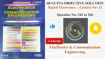 JB Gupta Digital Electronics Solution | JB Gupta Electronics & Communication Engineering Solution