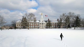Snowy Stroll Through Rowan University ❄