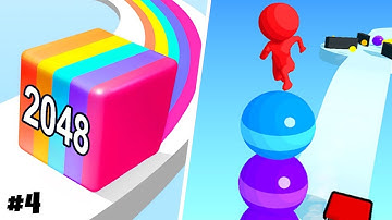 Jelly Run 2048 | Stack Rider | All Levels Gameplay | Android, iOS | Satisfying Mobile Games #4