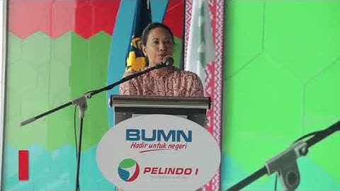 Peresmian Proyek Strategis PELINDO 1 DI BELAWAN Oleh Menteri BUMN RINI M. SOEMARNO