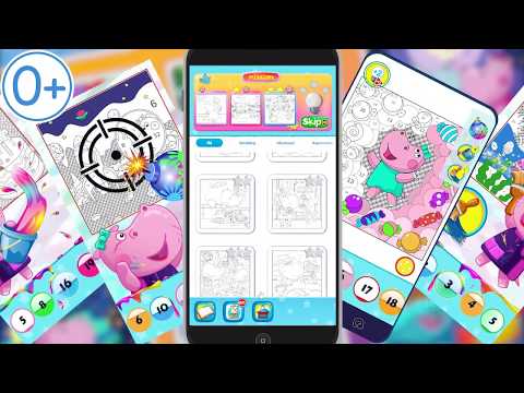 Painter Hippo: Coloring book