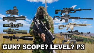 What gun and what scope at what level? Part 3 - Marksman Perk - Arma 3 King of the Hill V13
