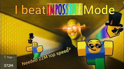 I Beat the Impossible Mode in Backrooms Race Clicker (22m top speed)